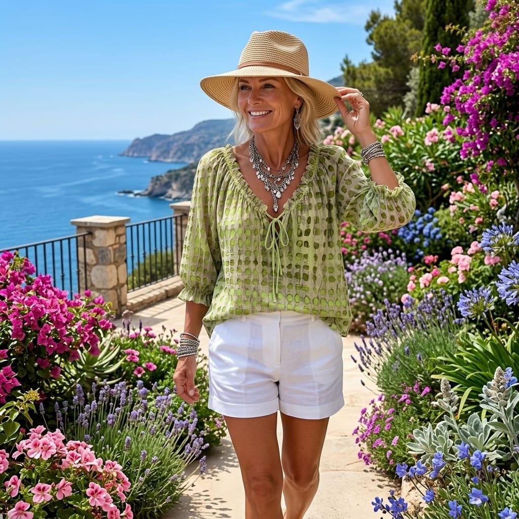 Blouse Bohème Imprimée d’Été
